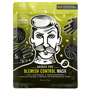 BARBER PRO BLEMISH CONTROL Cica + Niacinamide Face Mask- 100% Biodegradable